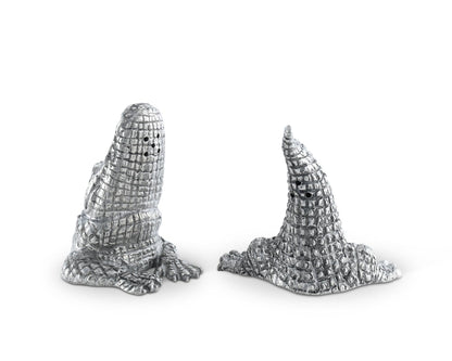 Pewter Alligator Salt &amp; Pepper Set