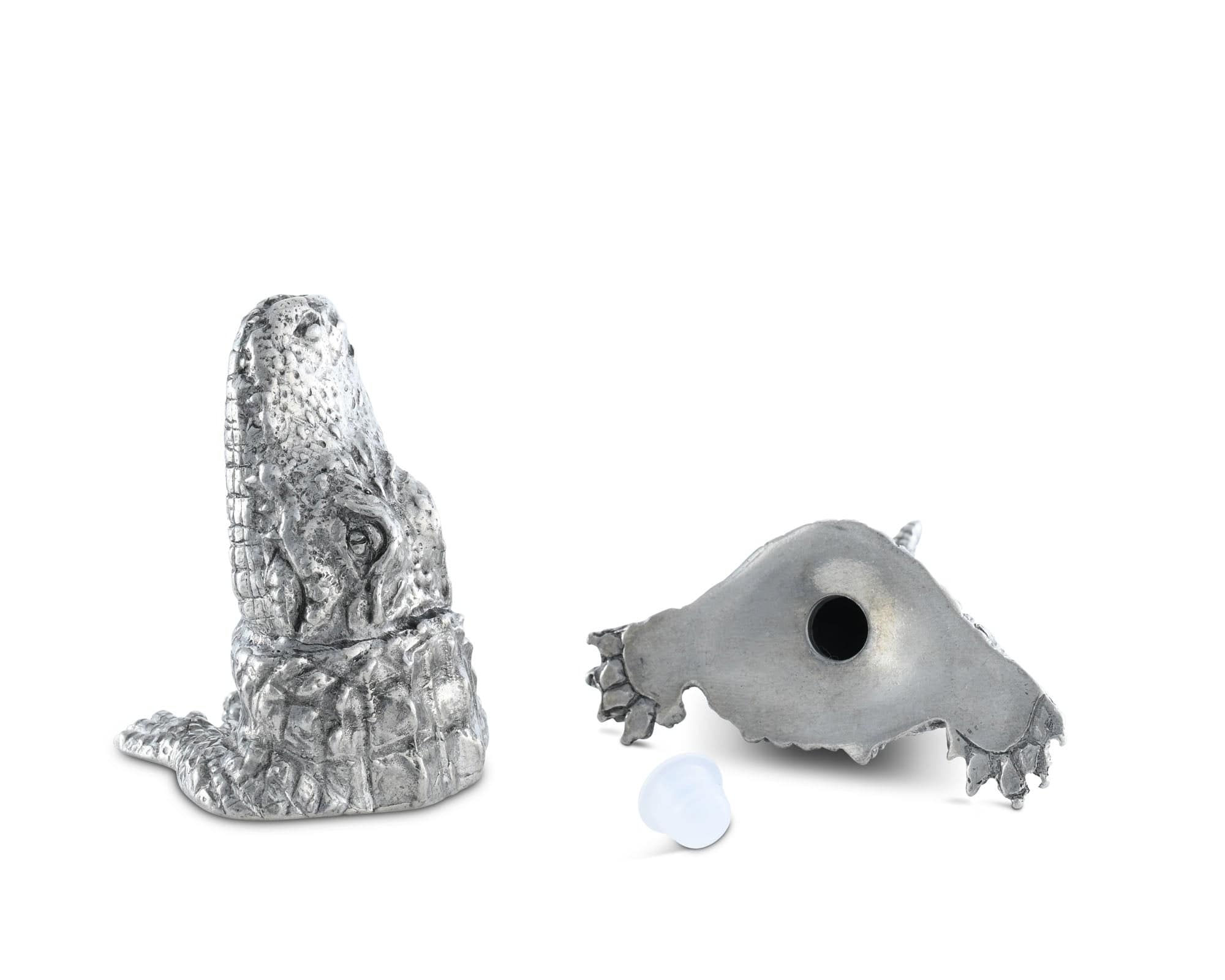 Pewter Alligator Salt &amp; Pepper Set