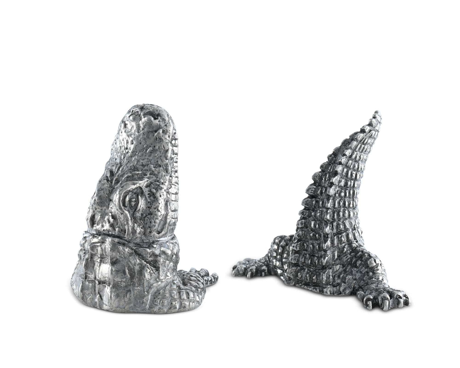 Pewter Alligator Salt &amp; Pepper Set
