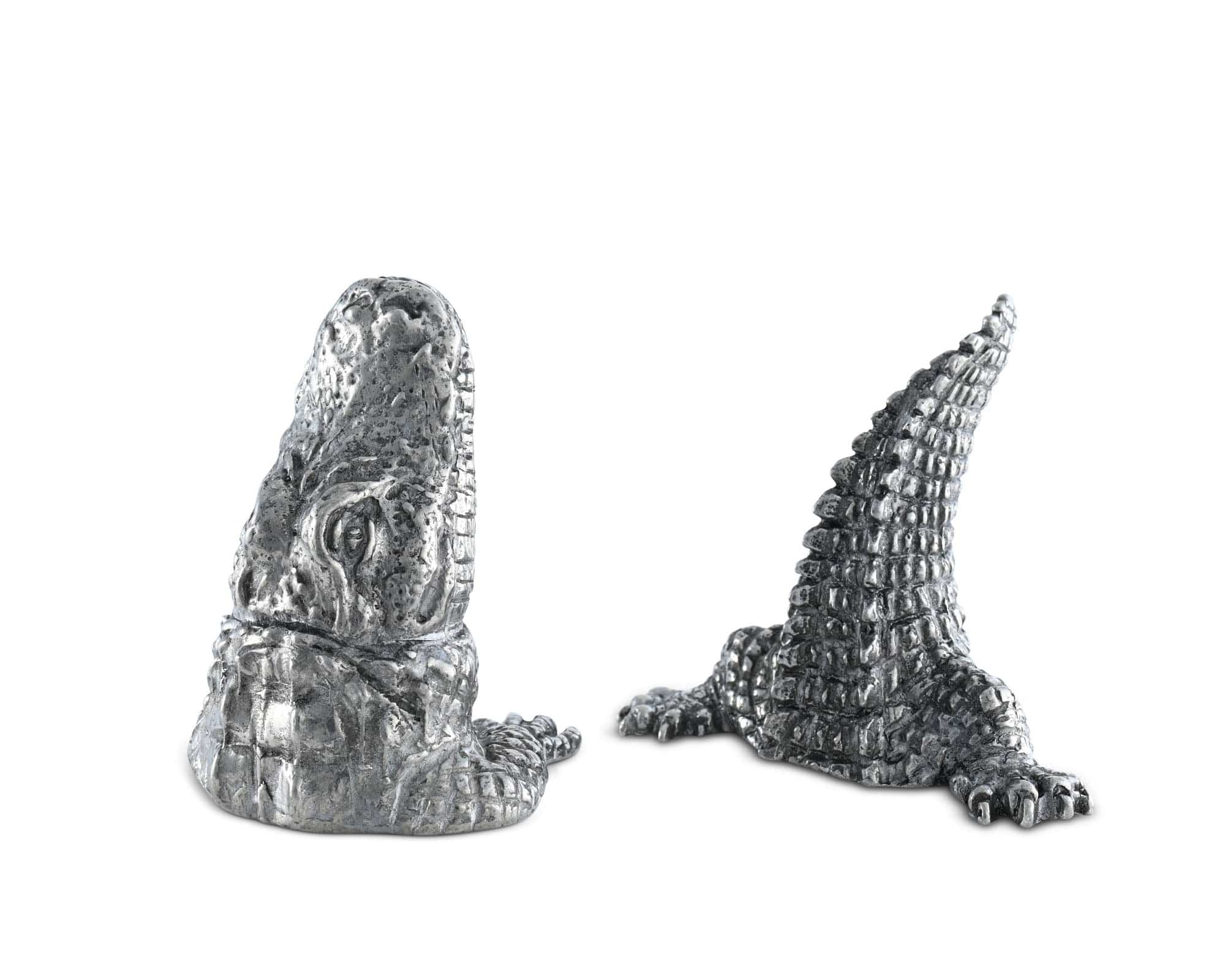Pewter Alligator Salt &amp; Pepper Set