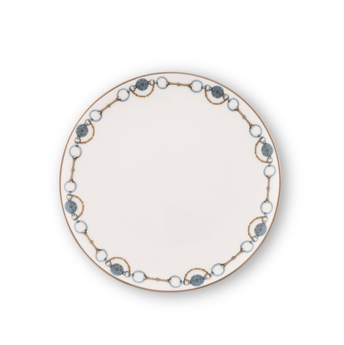Amarillo Concho Pattern Bone China Round Bread Plate