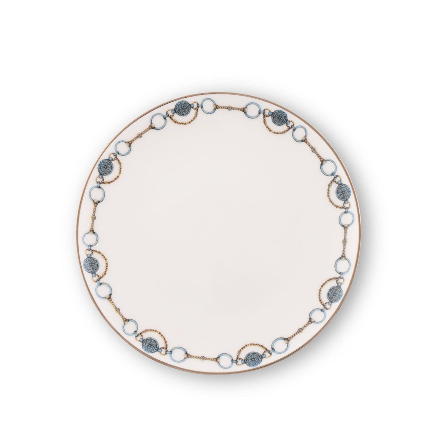 Amarillo Concho Pattern Bone China Round Bread Plate