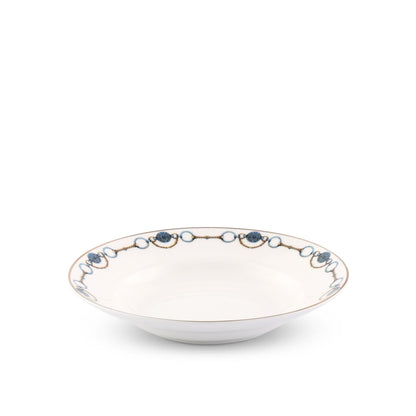 Amarillo Concho Pattern Bone China Soup Plate