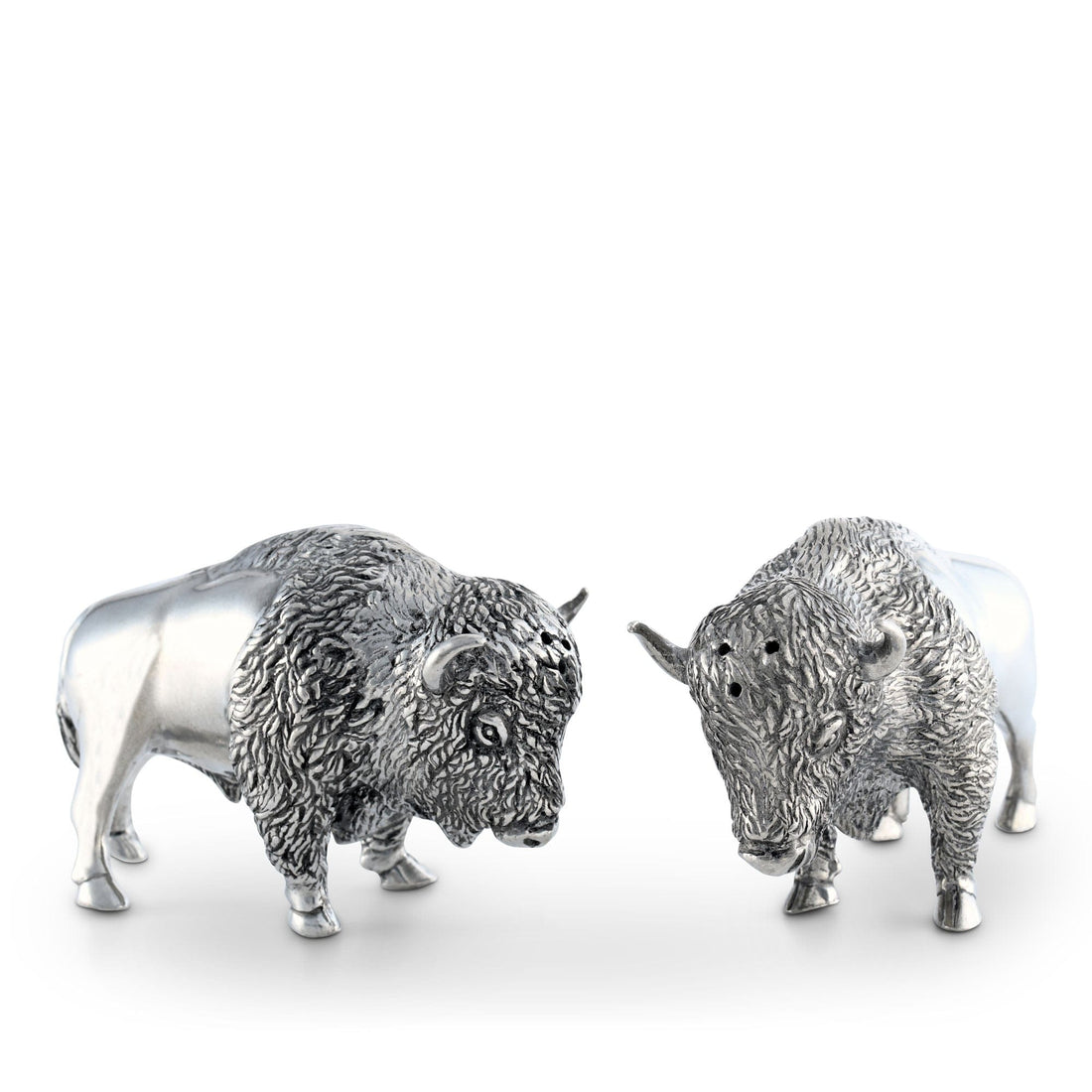 Pewter Bison Salt &amp; Pepper Set