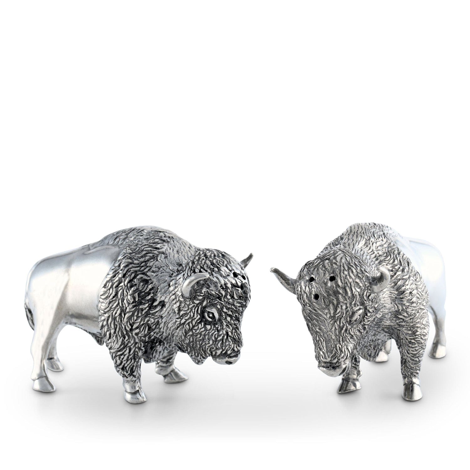 Pewter Bison Salt &amp; Pepper Set