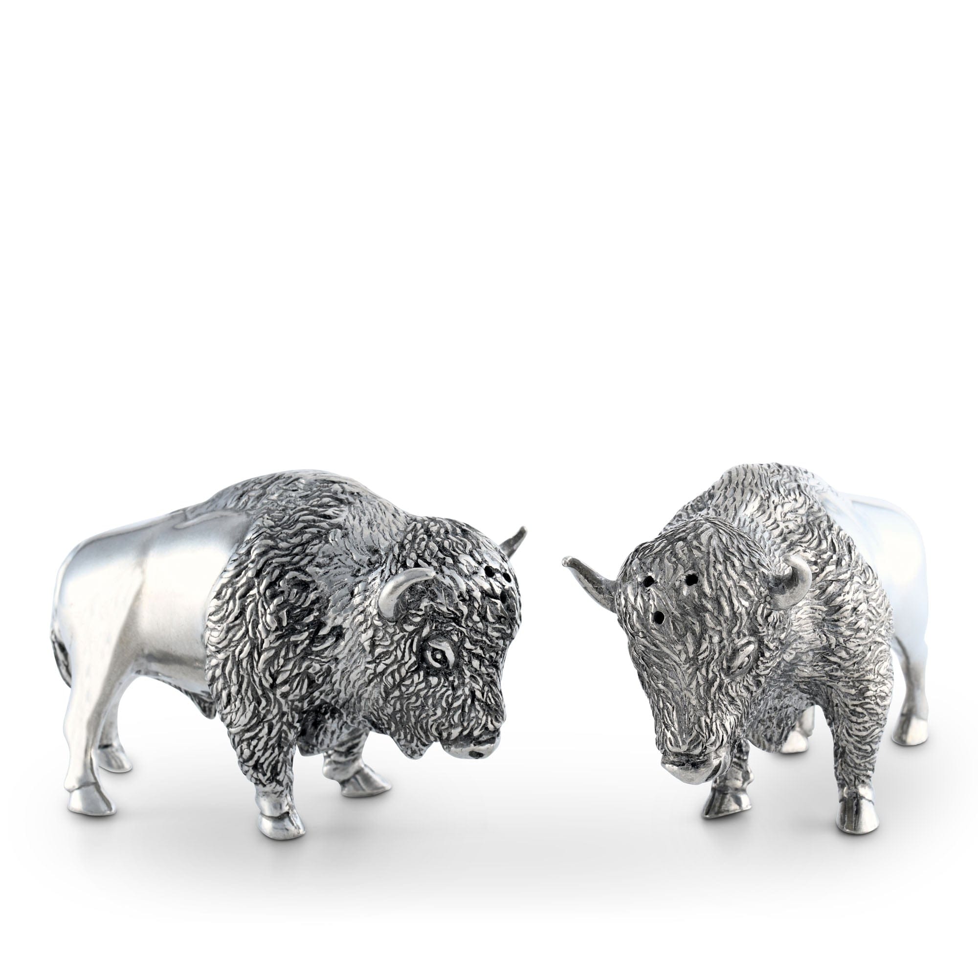 Pewter Bison Salt &amp; Pepper Set