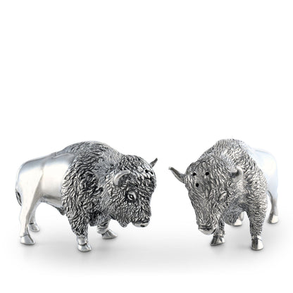 Pewter Bison Salt &amp; Pepper Set