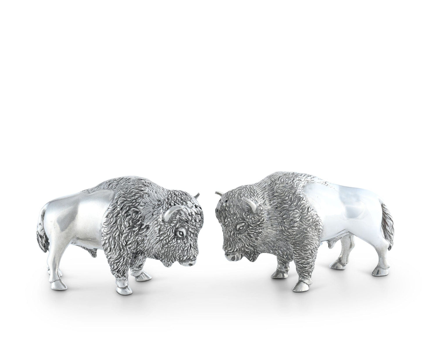 Pewter Bison Salt &amp; Pepper Set