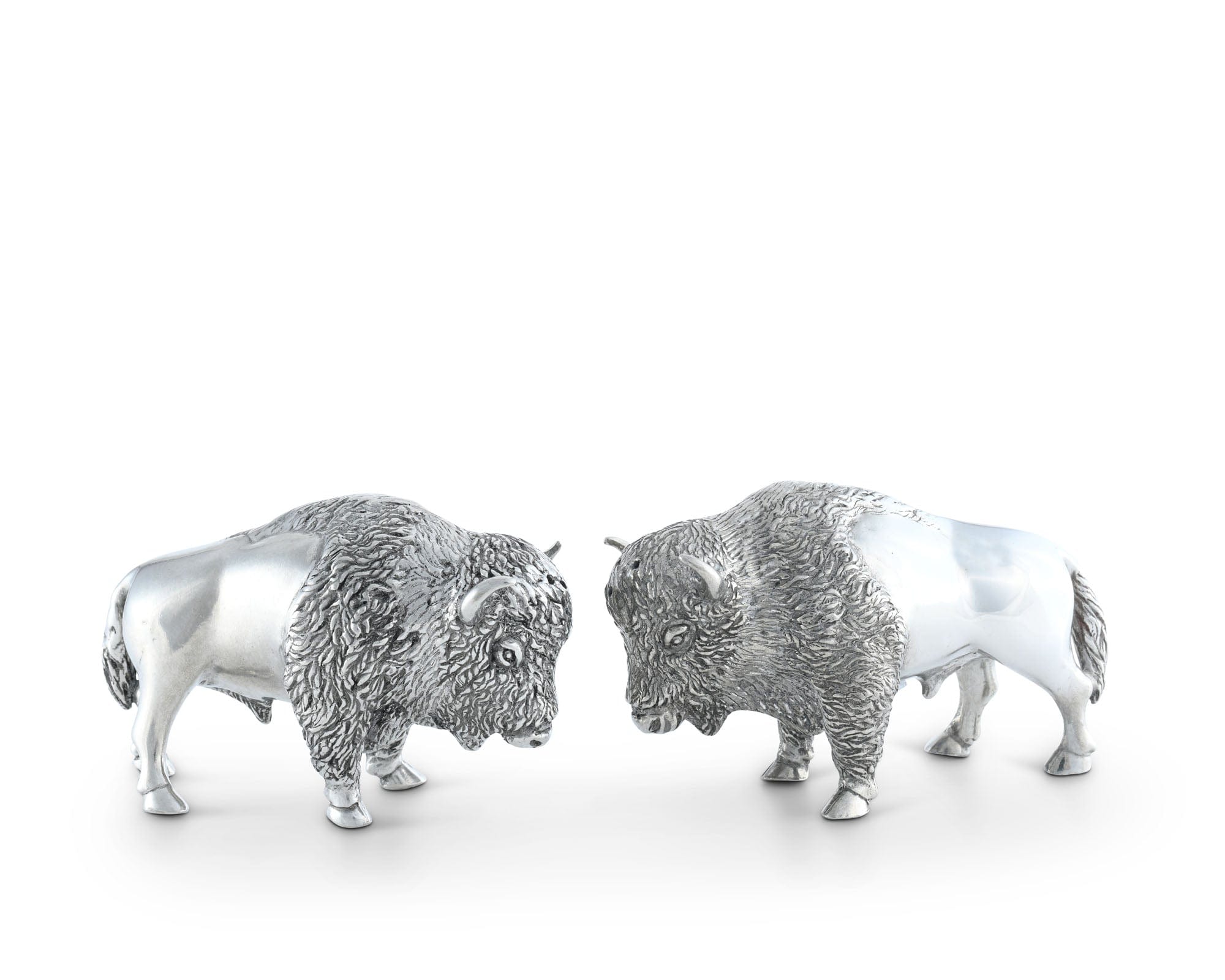 Pewter Bison Salt &amp; Pepper Set