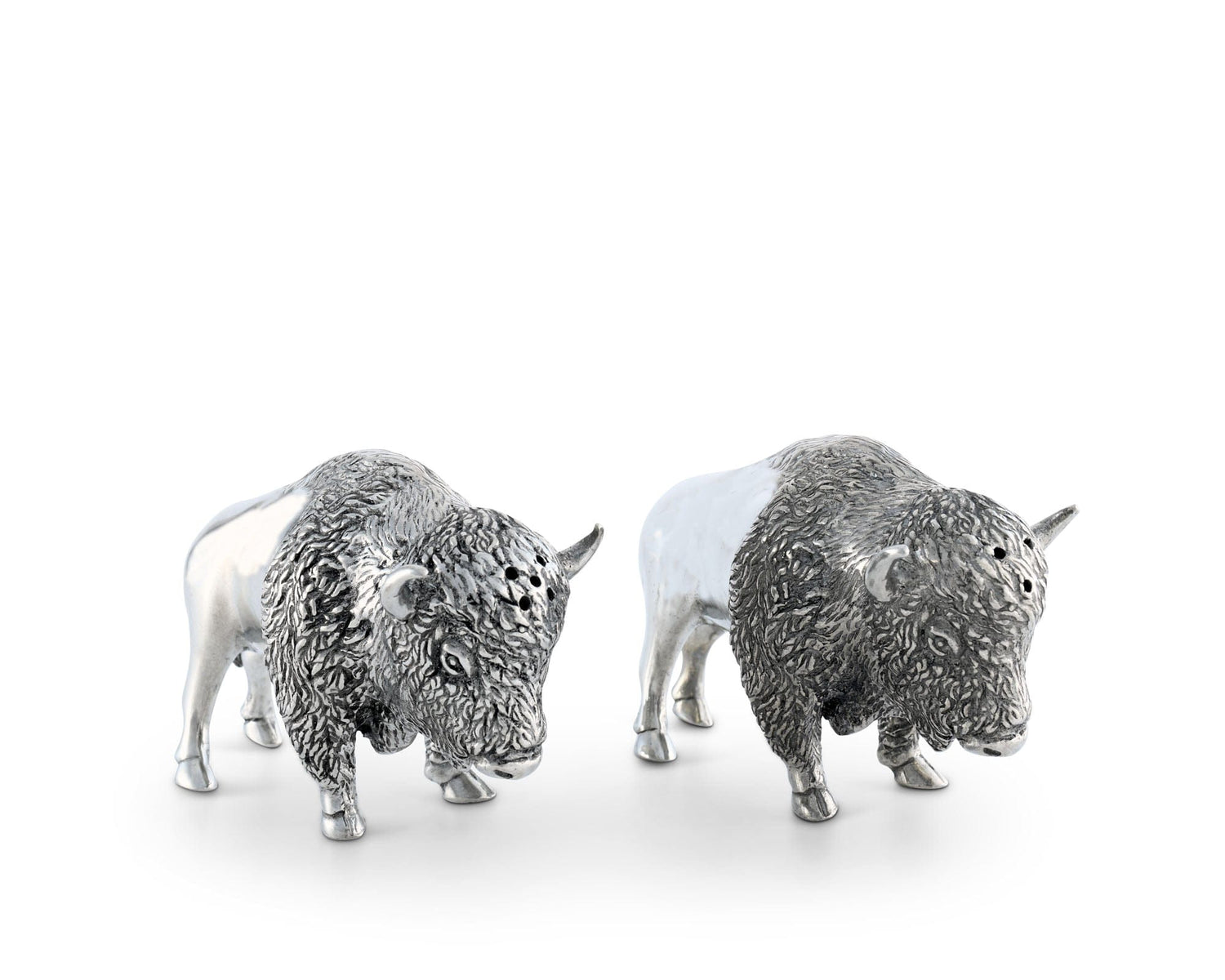 Pewter Bison Salt &amp; Pepper Set