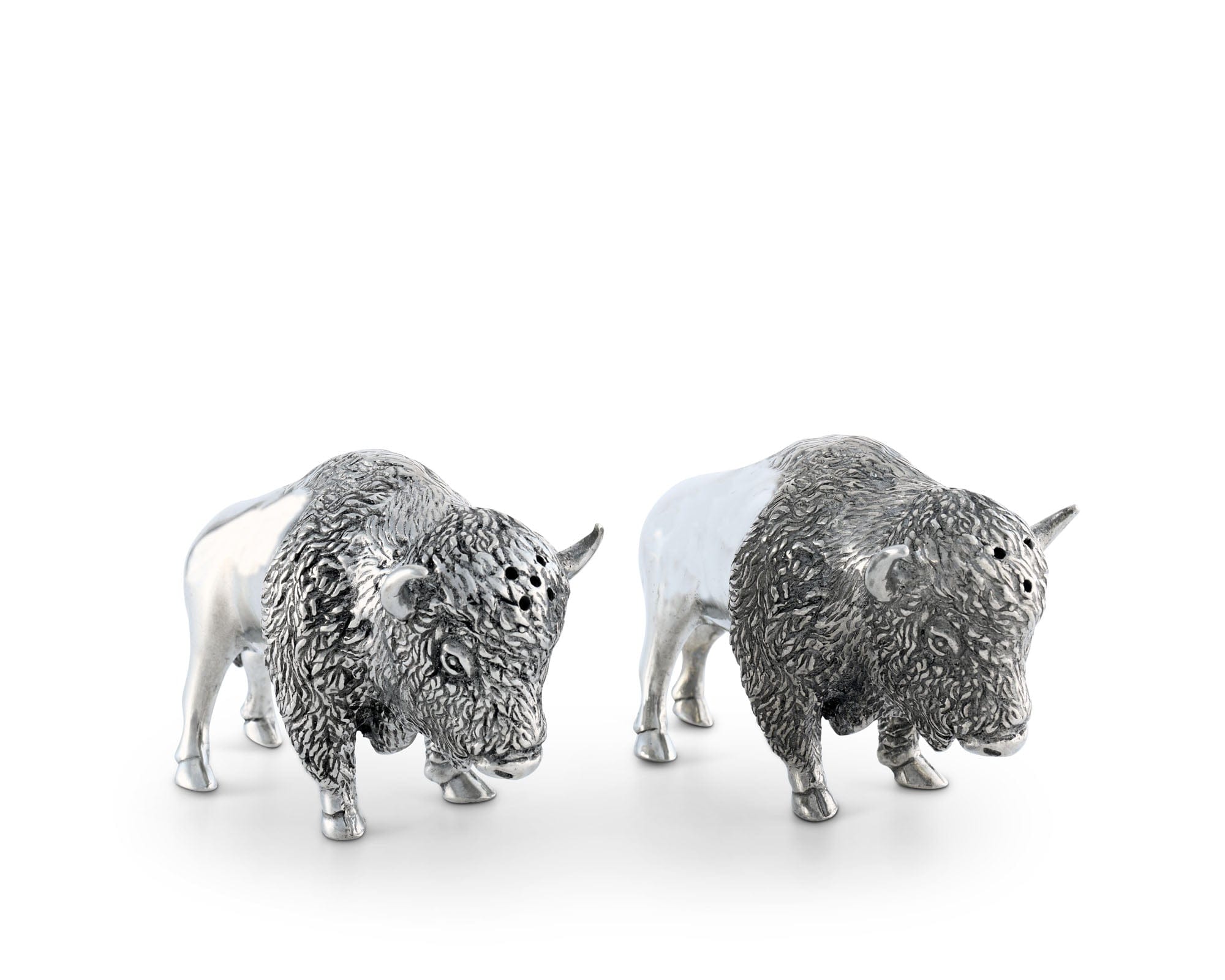 Pewter Bison Salt &amp; Pepper Set
