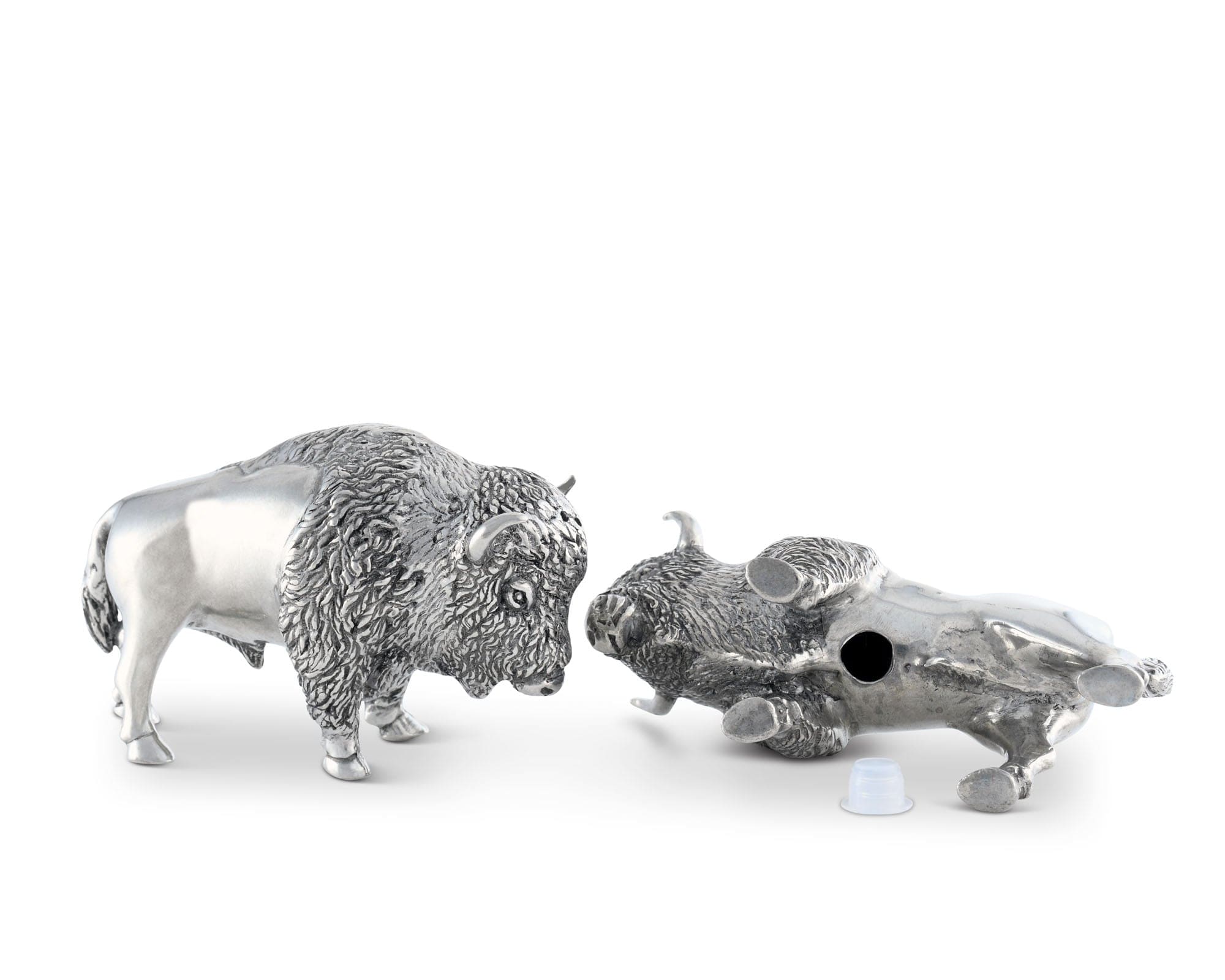 Pewter Bison Salt &amp; Pepper Set