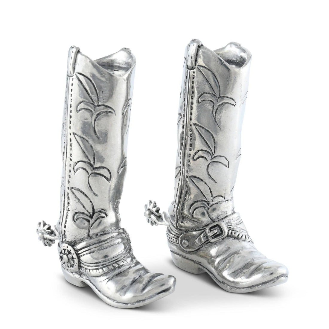 Pewter Cowboy Boot Salt &amp; Pepper Set
