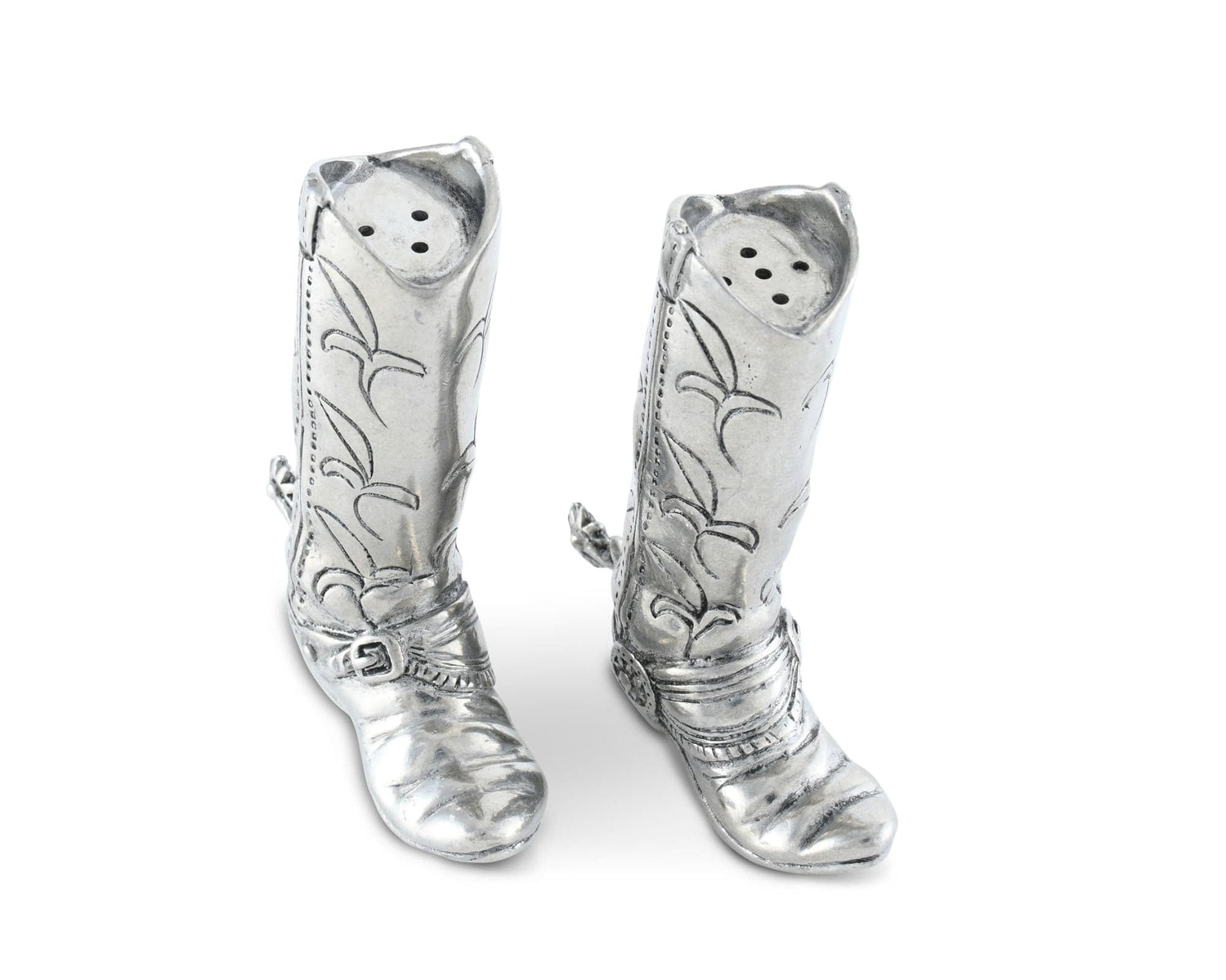 Pewter Cowboy Boot Salt &amp; Pepper Set