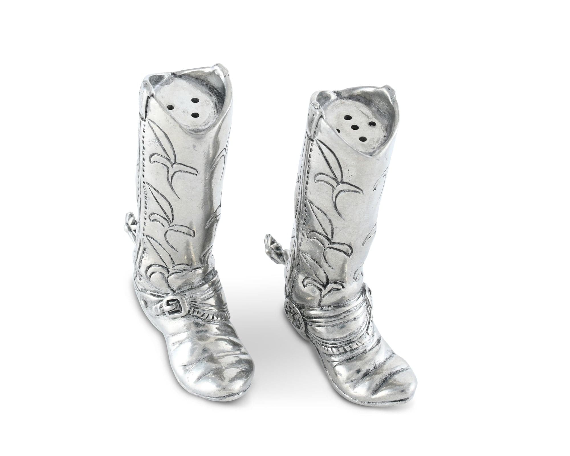 Pewter Cowboy Boot Salt &amp; Pepper Set