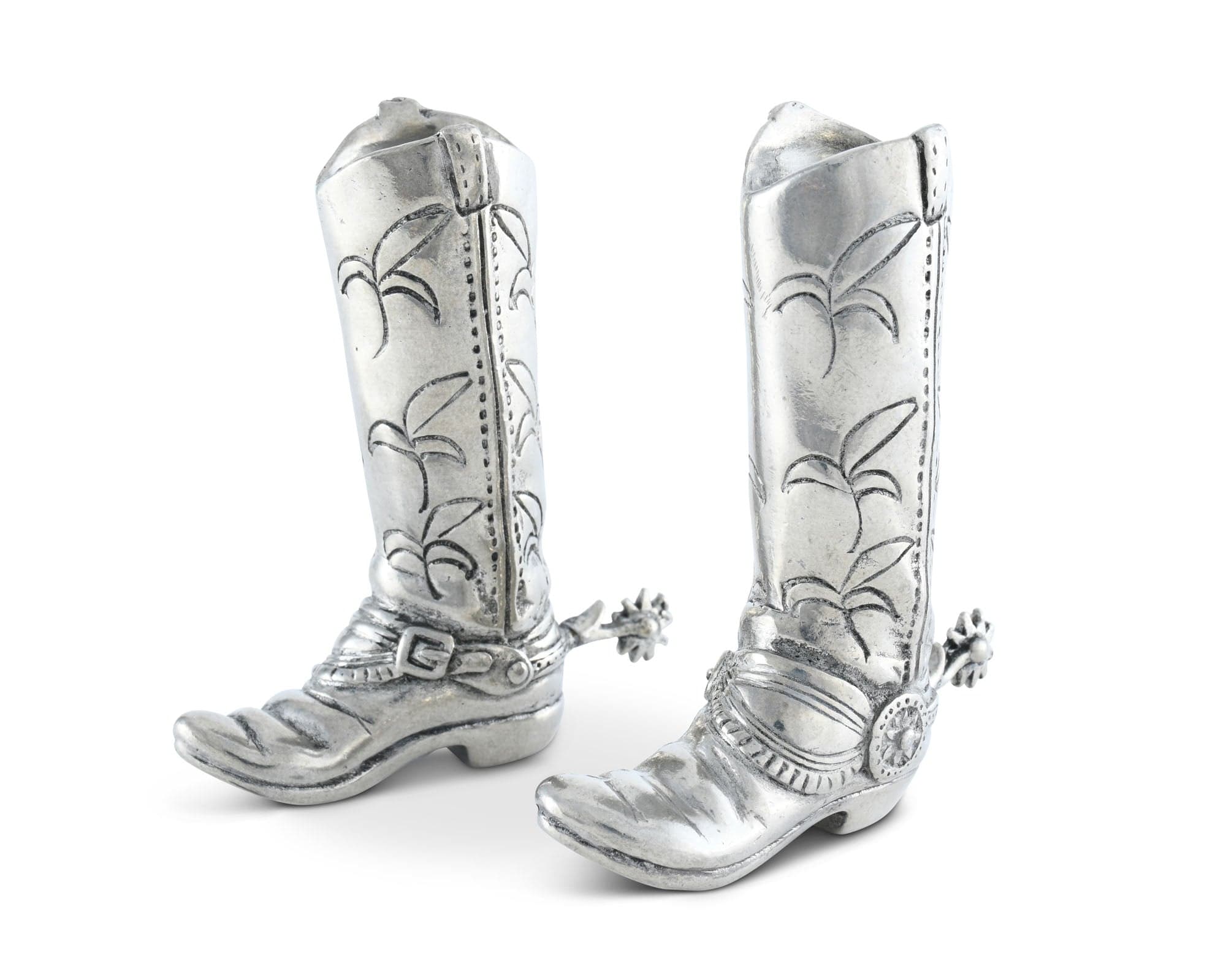 Pewter Cowboy Boot Salt &amp; Pepper Set