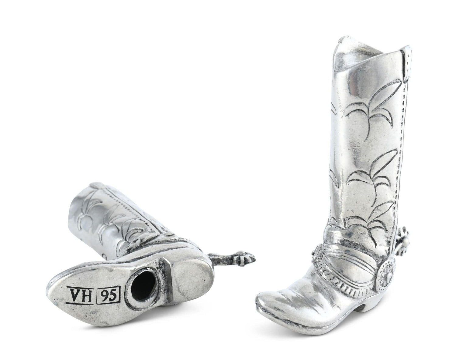 Pewter Cowboy Boot Salt &amp; Pepper Set