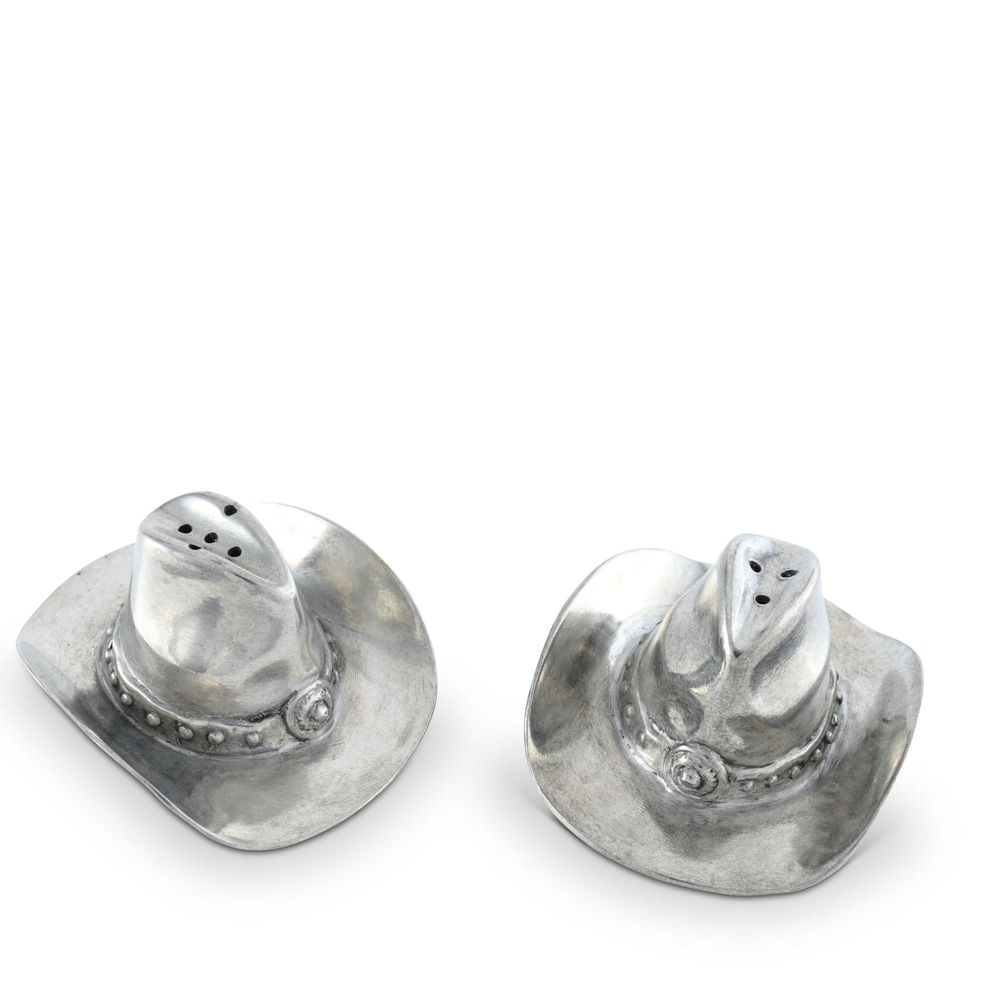 Pewter Cowboy Hat Salt &amp; Pepper Set