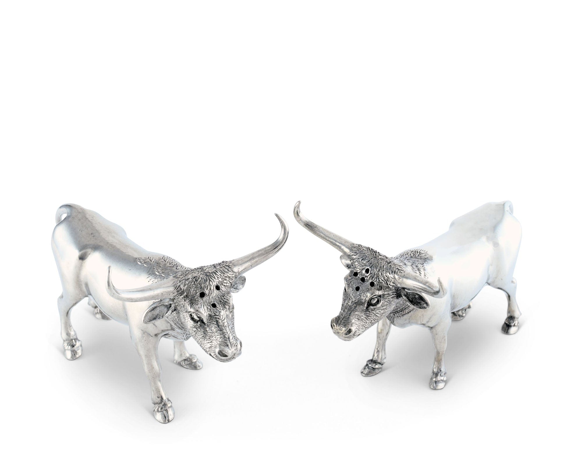 Pewter Steers Salt &amp; Pepper Set