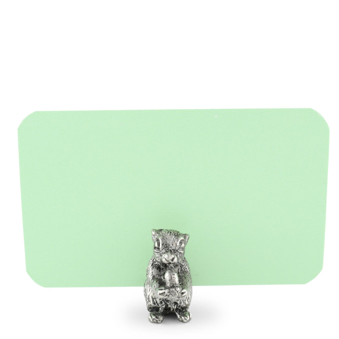 Pewter Squirrel Place Card Holder