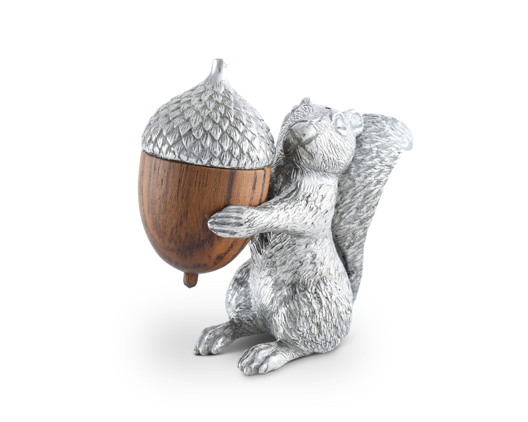 Squirrel with Wood Acorn Salt &amp; Pepper Set