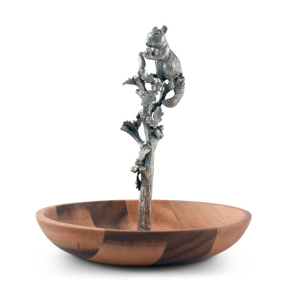 Squirrel Wood Candy / Nut Dish