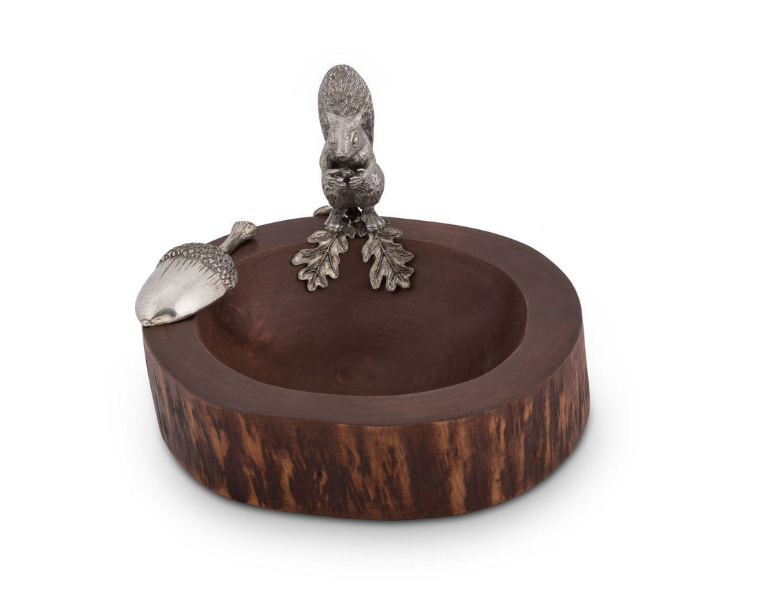 Standing Squirrel Nut Bowl &amp; Scoop