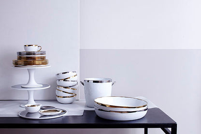 Dauville Serving Bowl in Platinum