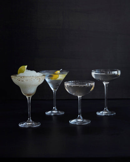 Hand Blown Martini Coupe Glass - Set of 4