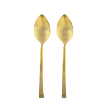 Ellsworth 2-Piece Serving Spoon Set in Matte Gold