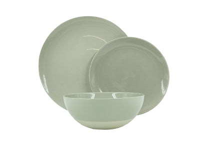 Shell Bisque 3-piece place setting - Grey