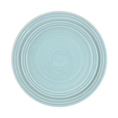 Lines 16-piece Place Setting- White/Blue