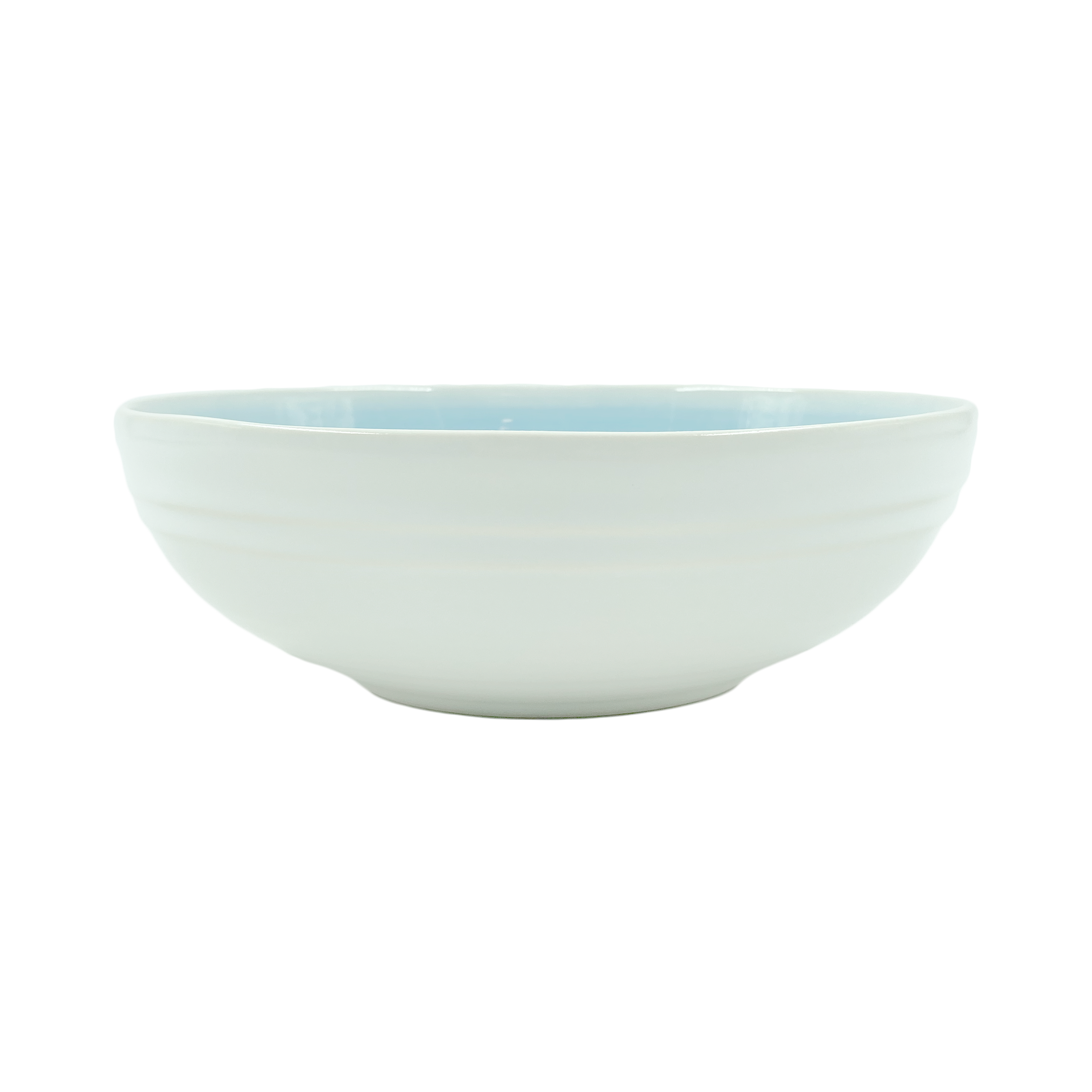 Lines Salad Bowl - White/Blue