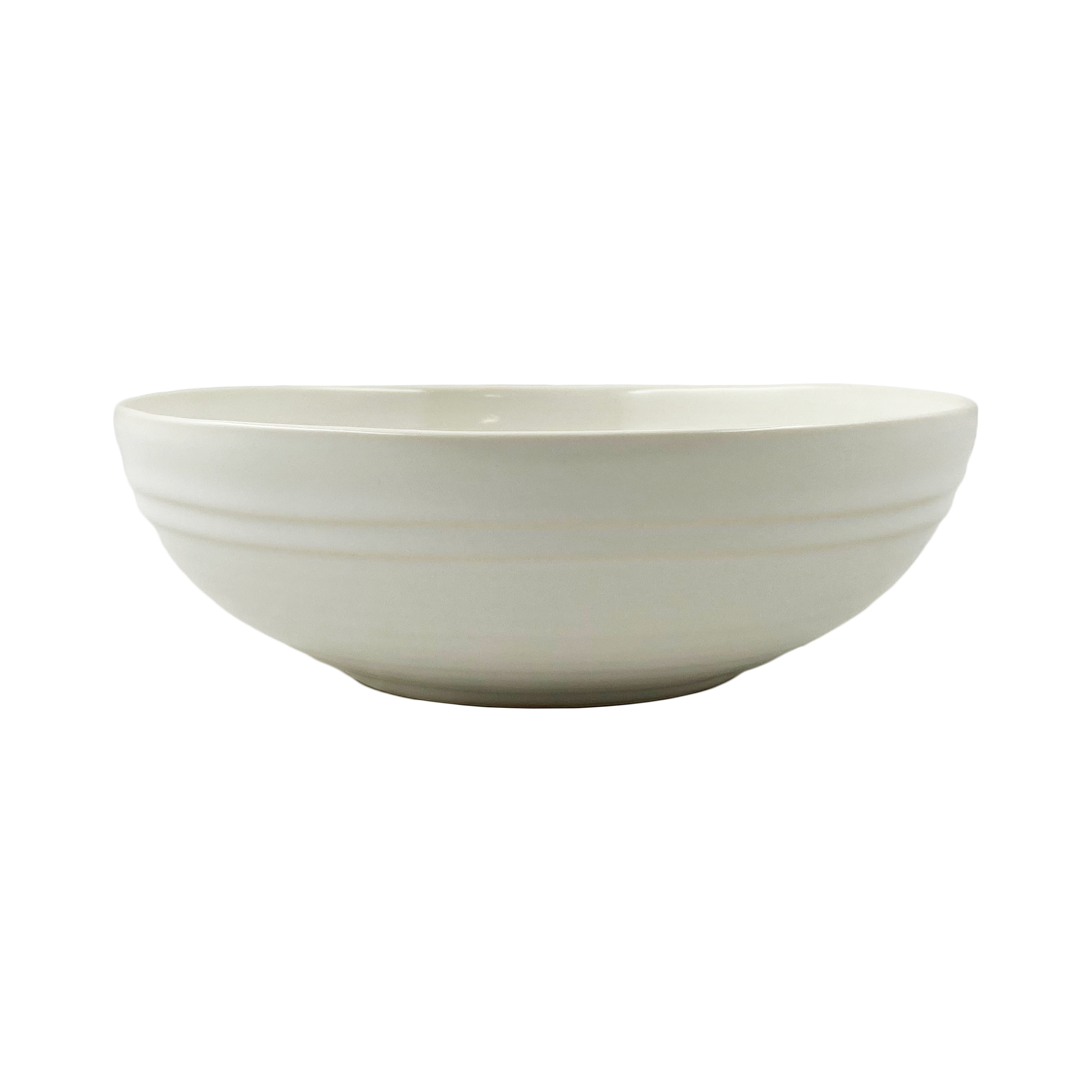 Lines Salad Bowl - White/White