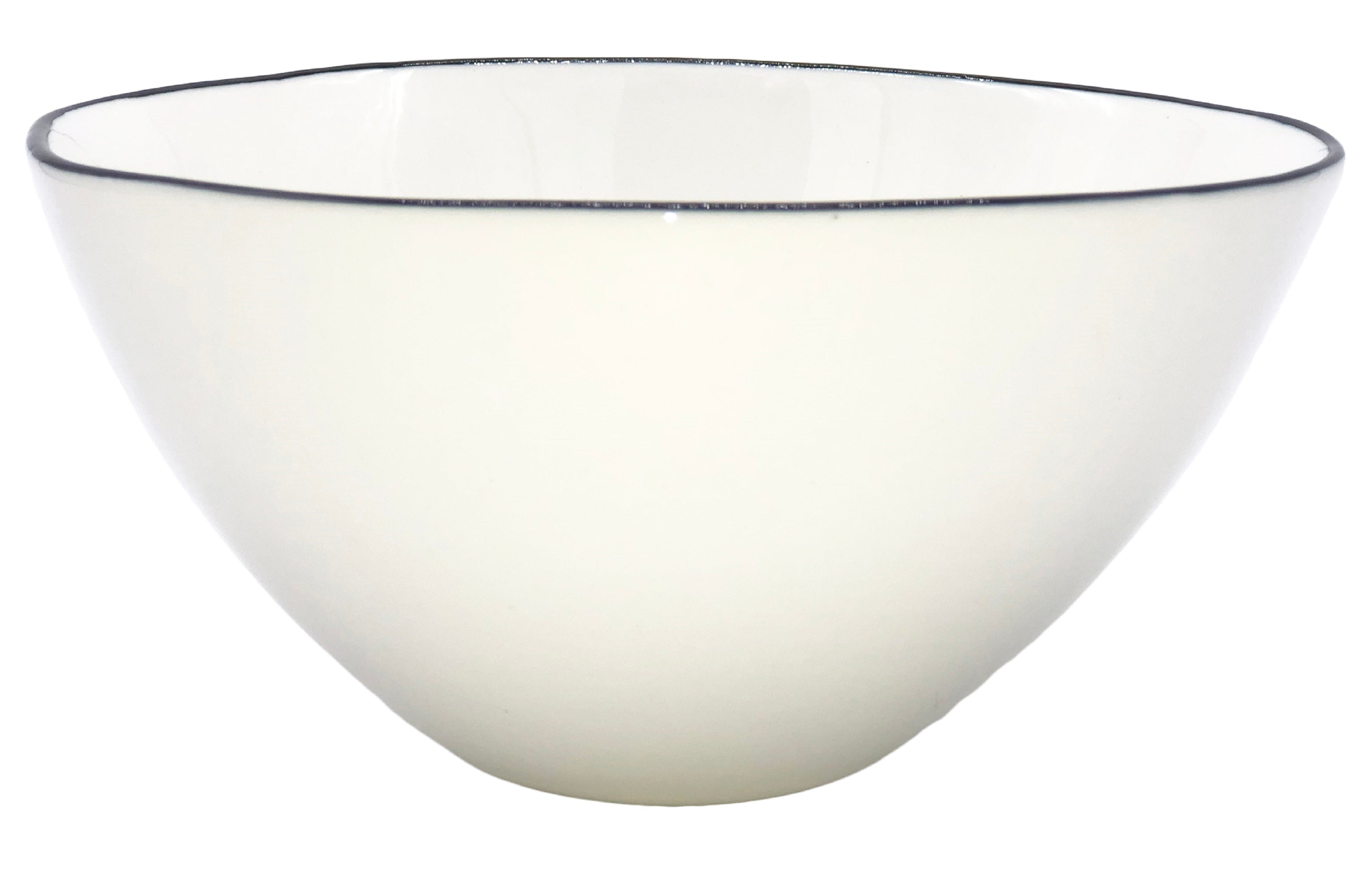 Abbesses Small Bowl Black Rim - Set of 4