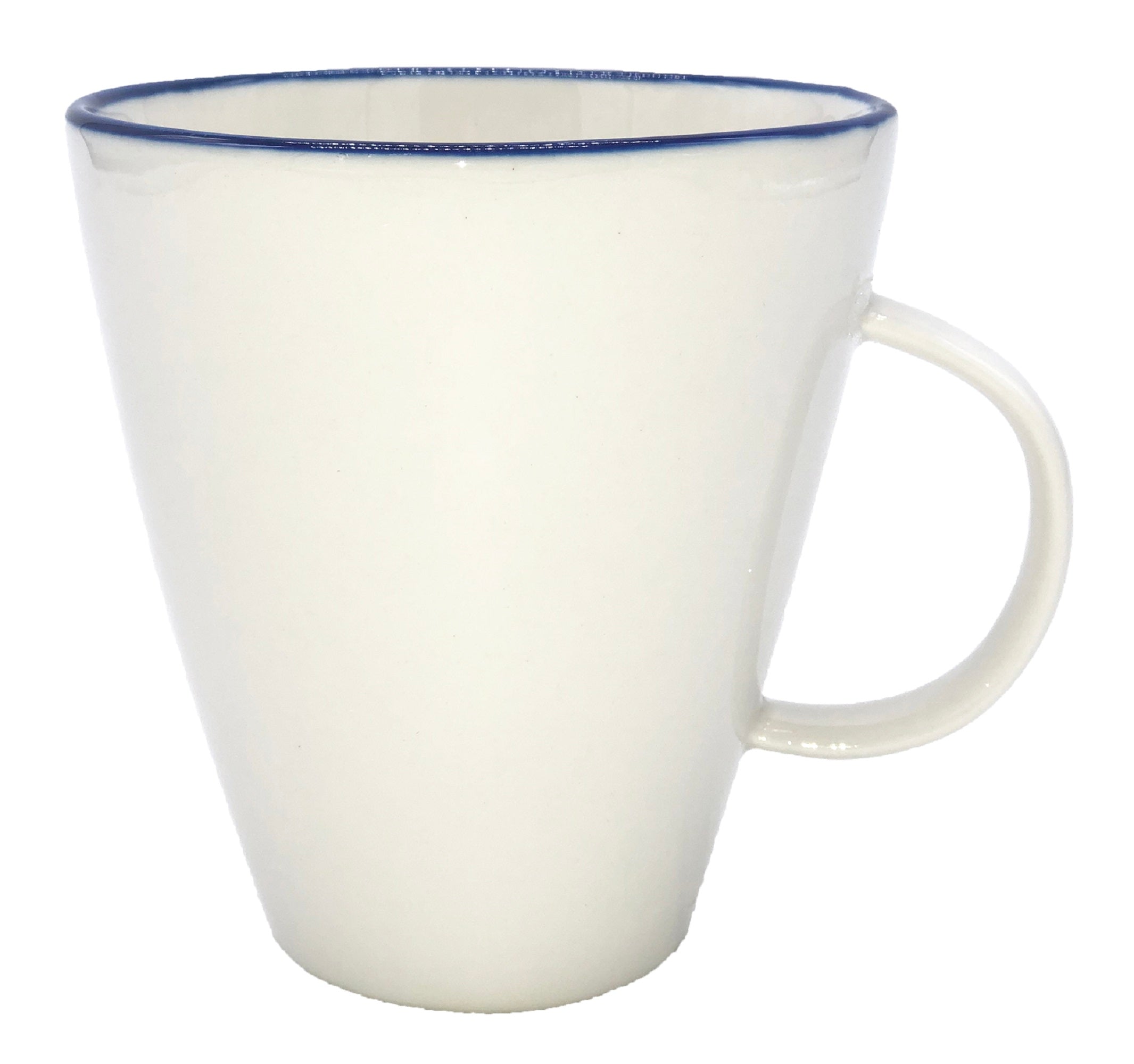 Abbesses Mug Blue Rim - Set of 4