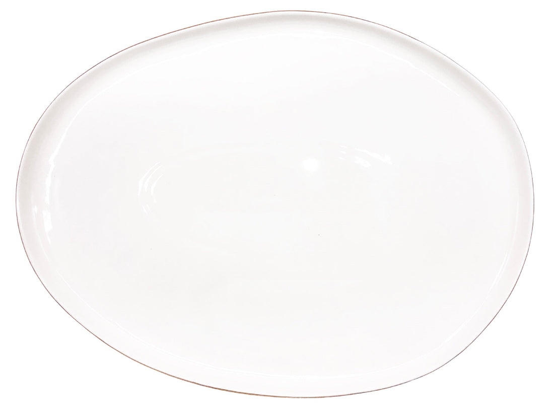 Abbesses Small Platter Gold Rim
