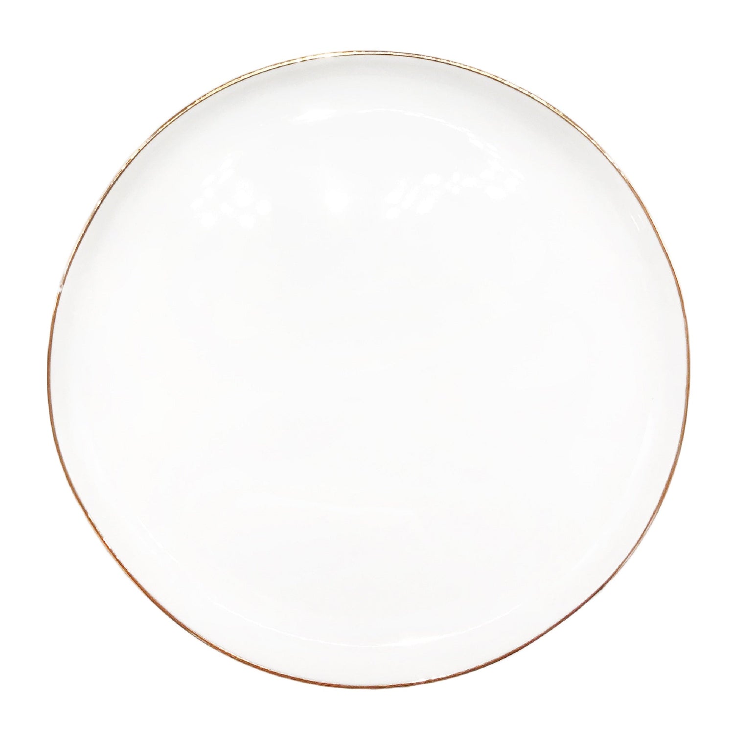 Abbesses Medium Plate Gold Rim - Set of 4