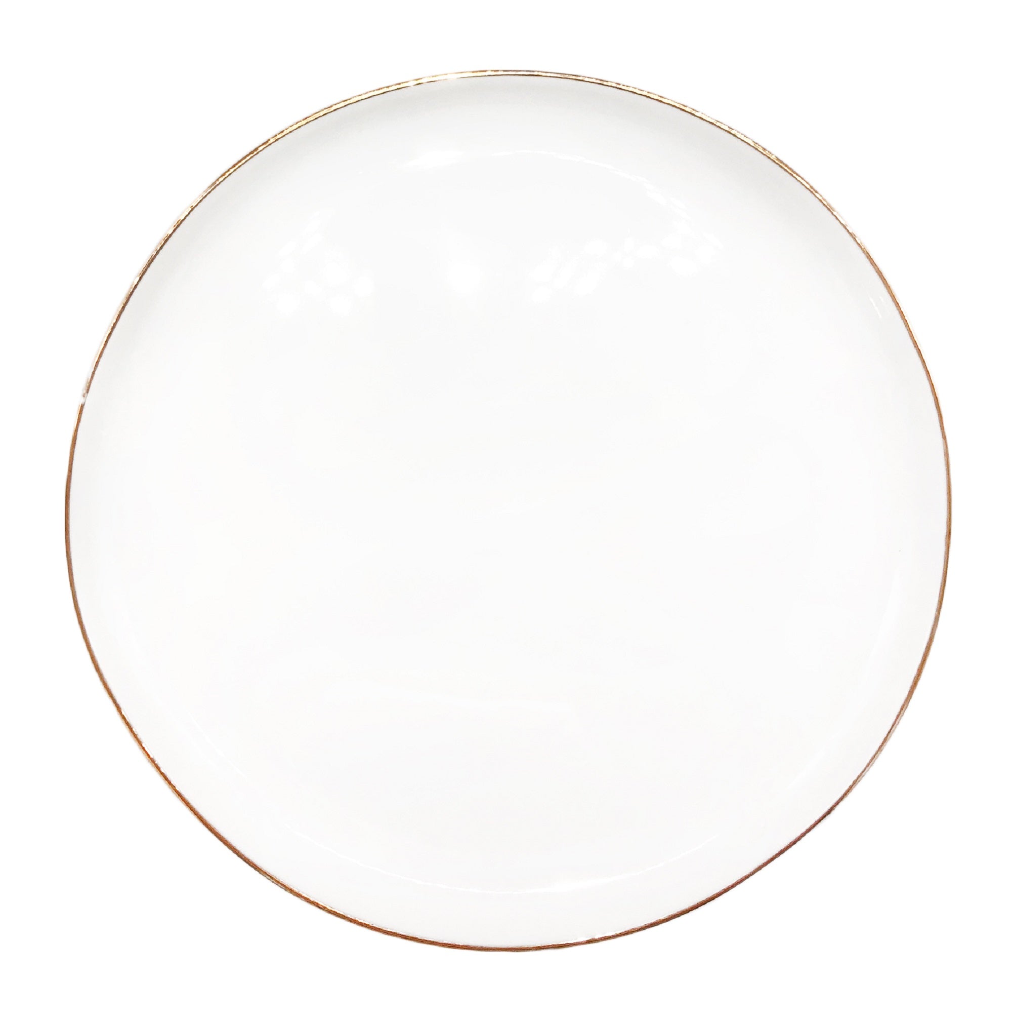 Abbesses Medium Plate Gold Rim - Set of 4