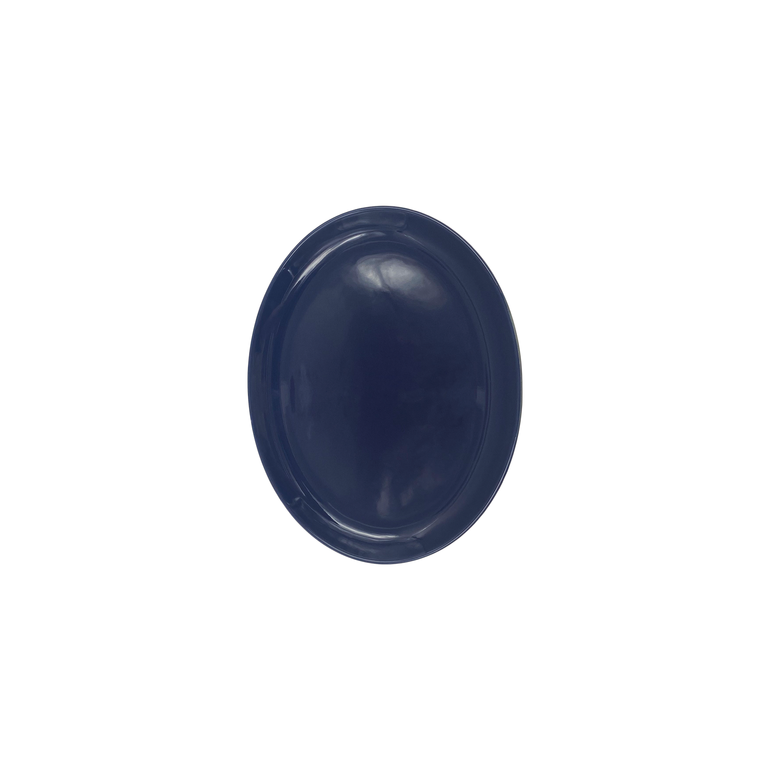 Shell Bisque Medium Oval Plate- Indigo- Set of 4