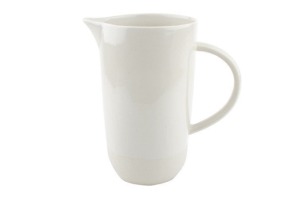 Shell Bisque Pitcher White