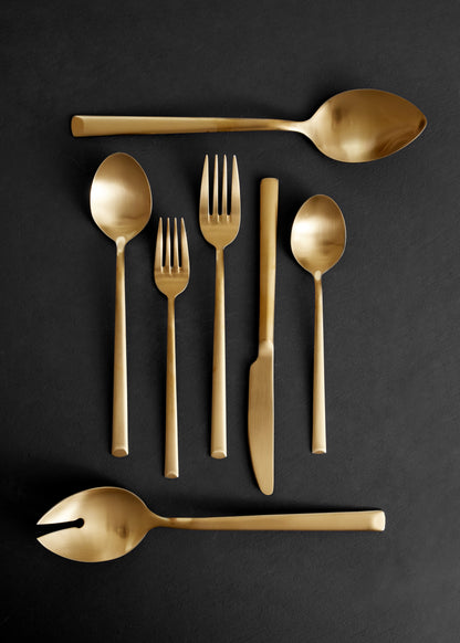 Ellsworth 2-Piece Serving Spoon Set in Matte Gold