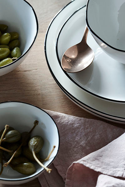 Abbesses 4-piece place setting - Black