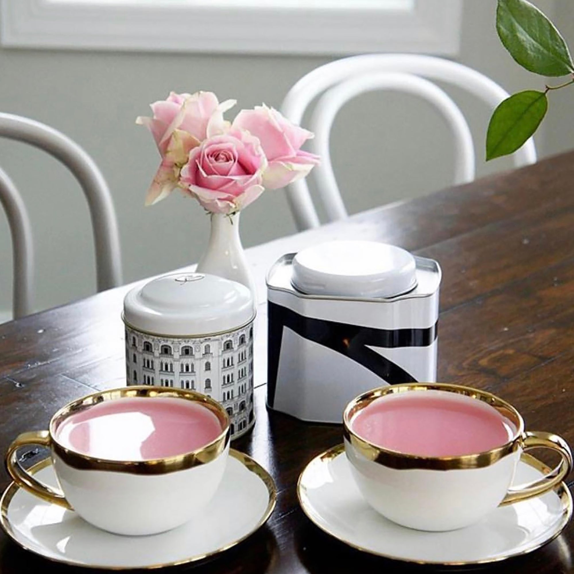 Dauville Cup &amp; Saucer in Gold