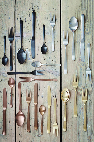 Oslo Cutlery Set in Matte Gold