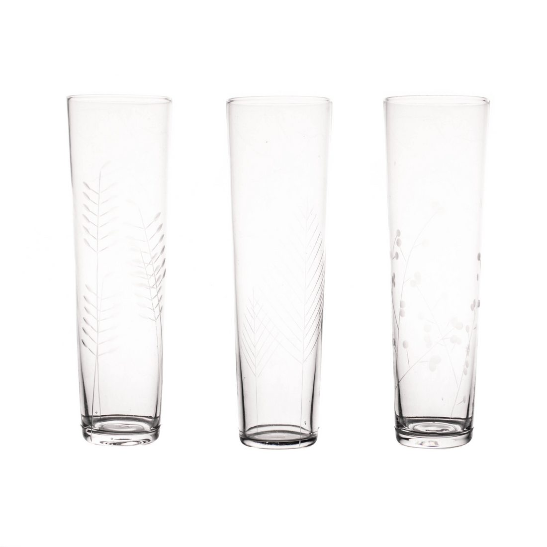 Sienna Etched Champagne Glasses - Set of 6
