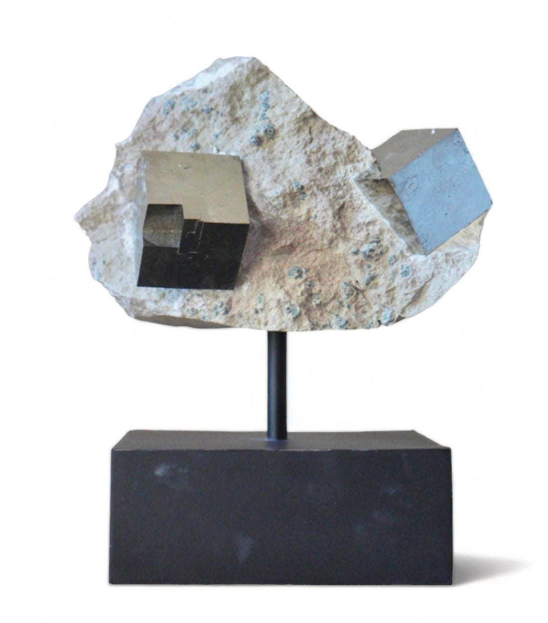 Pyrite Cubes on Stand