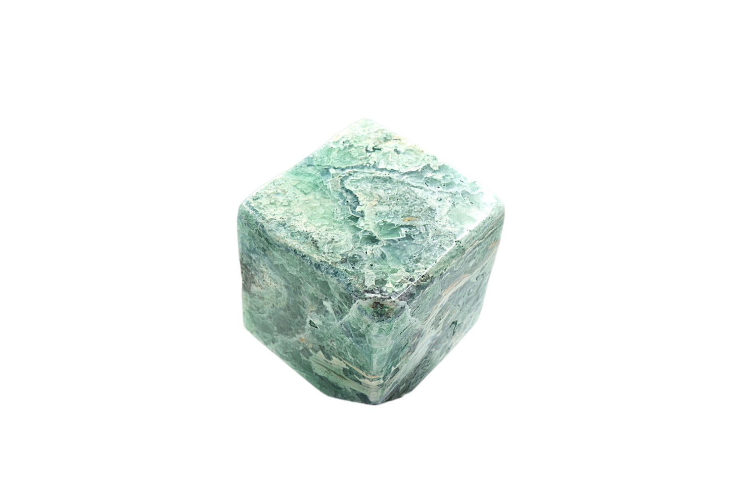 Fluorite Cube 7&quot;