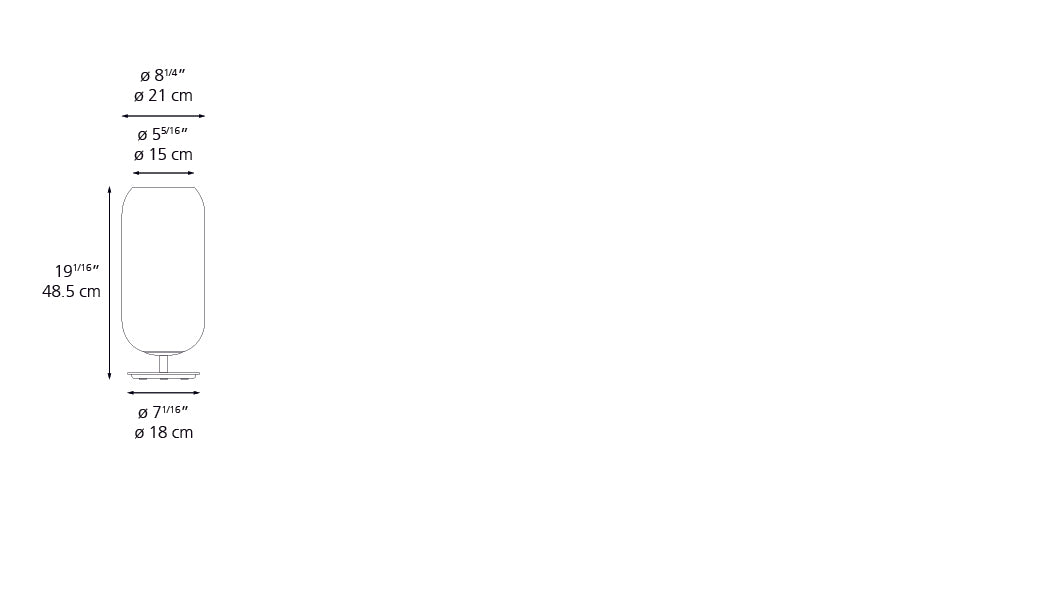 Gople Classic Table Lamp - Smoked White