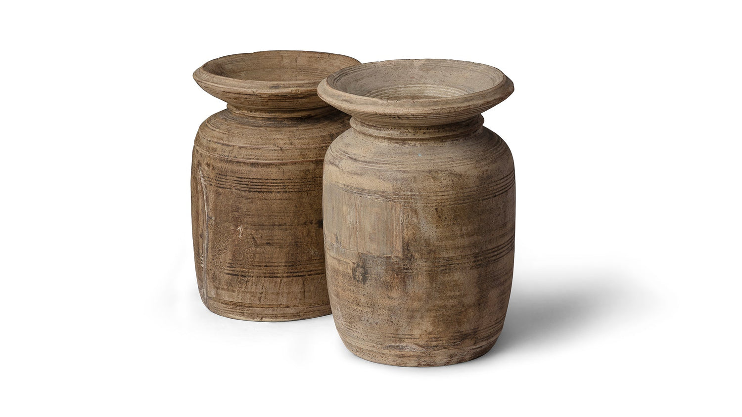 Saroj Found Teak Wood Oil Pot